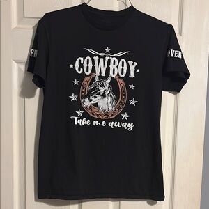 Black Cowboy Graphic T-Shirt
